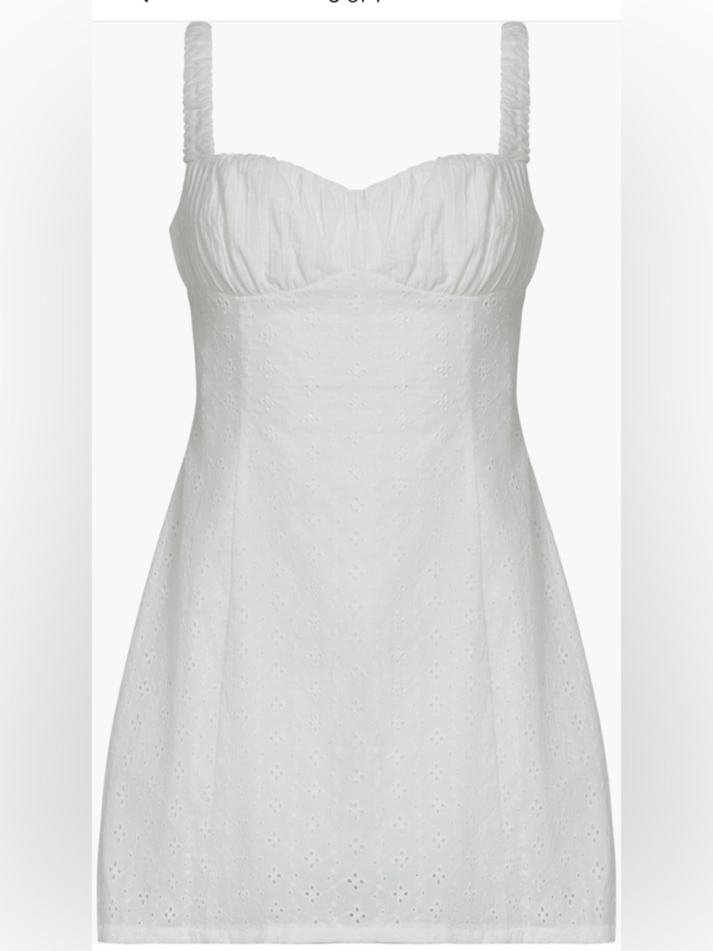 Lioness Olsen Eyelet Embroidery Mini Dress